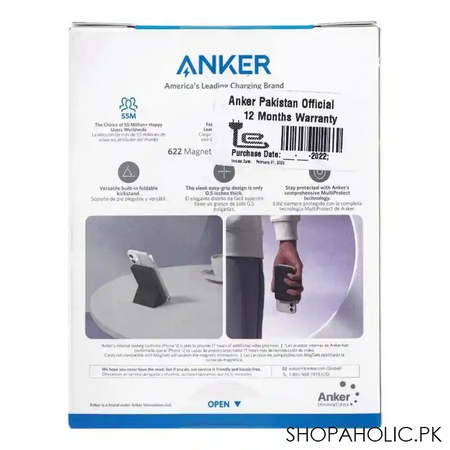 anker power core snap charge chill 622 magnetic battery, black, a1611h11 image3