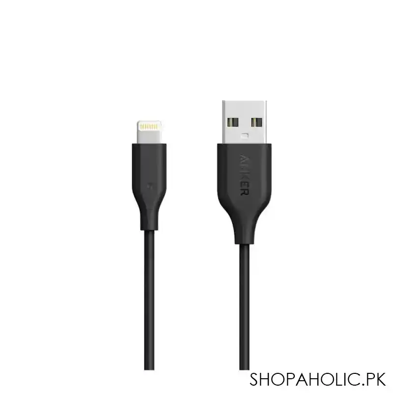 anker power line select+ usb a cable with lightning connector, 6ft, black, a8013h11 main image