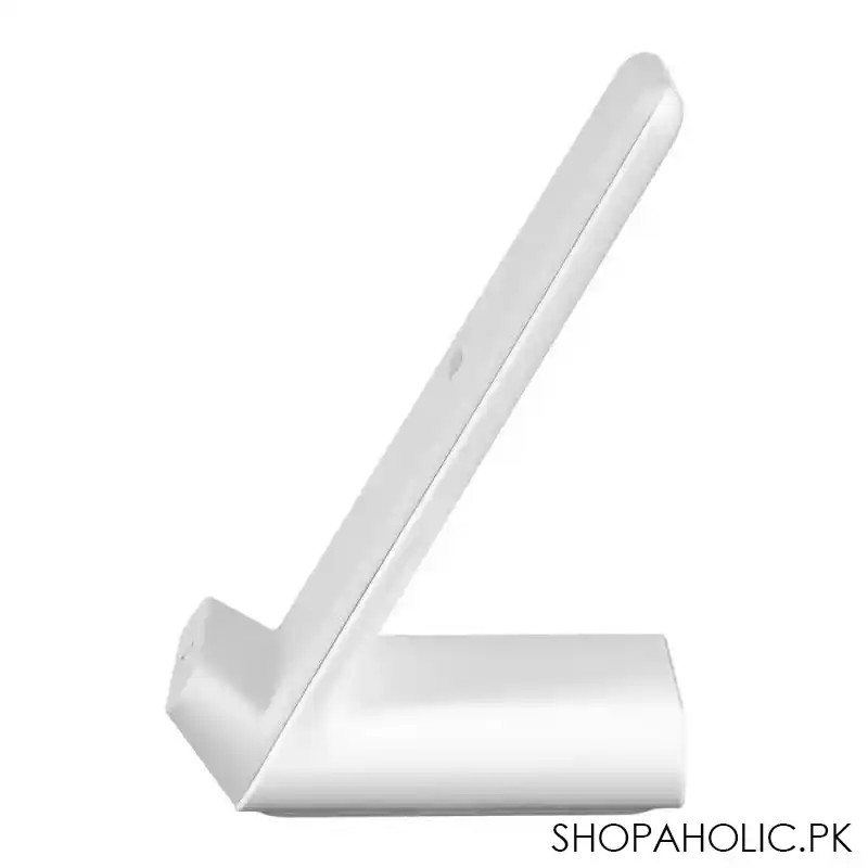 anker power wave 7.5 fast wireless charging stand, white, b2522l22 image3