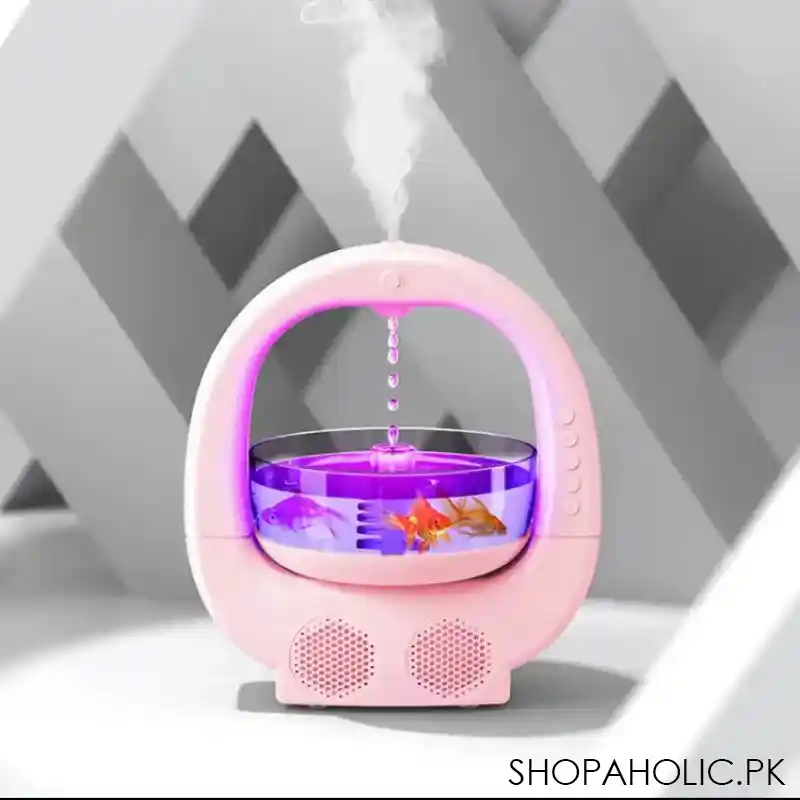 anti gravity fish aquarium humidifier with speaker image2