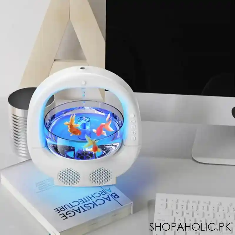 anti gravity fish aquarium humidifier with speaker image3