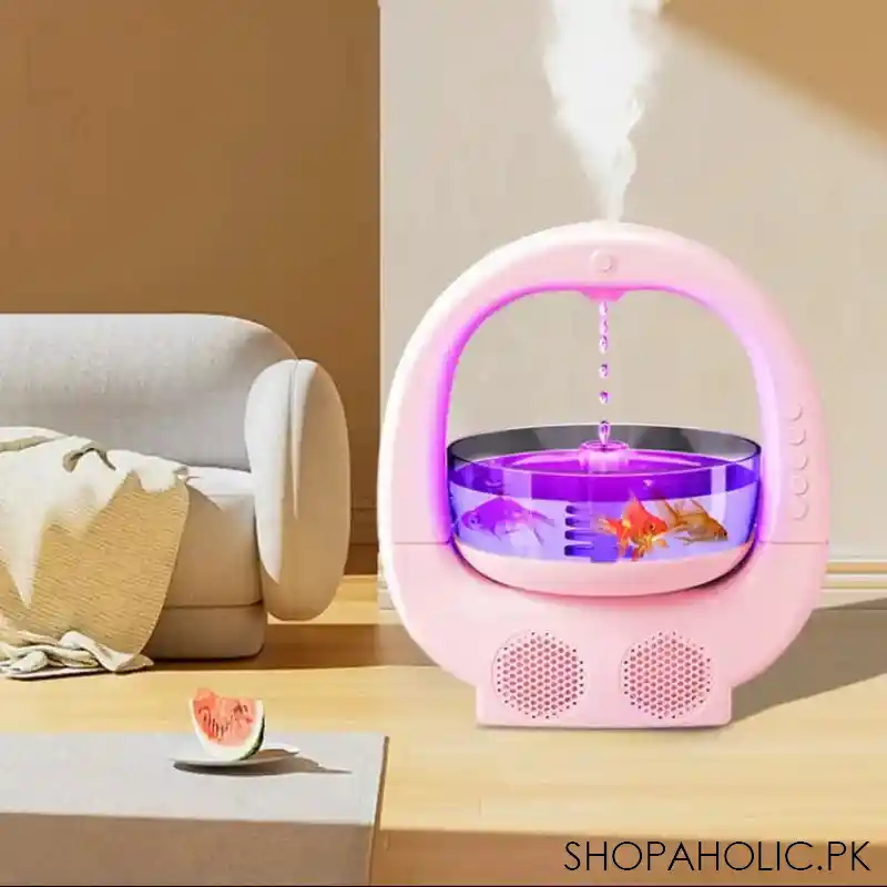 anti gravity fish aquarium humidifier with speaker image4