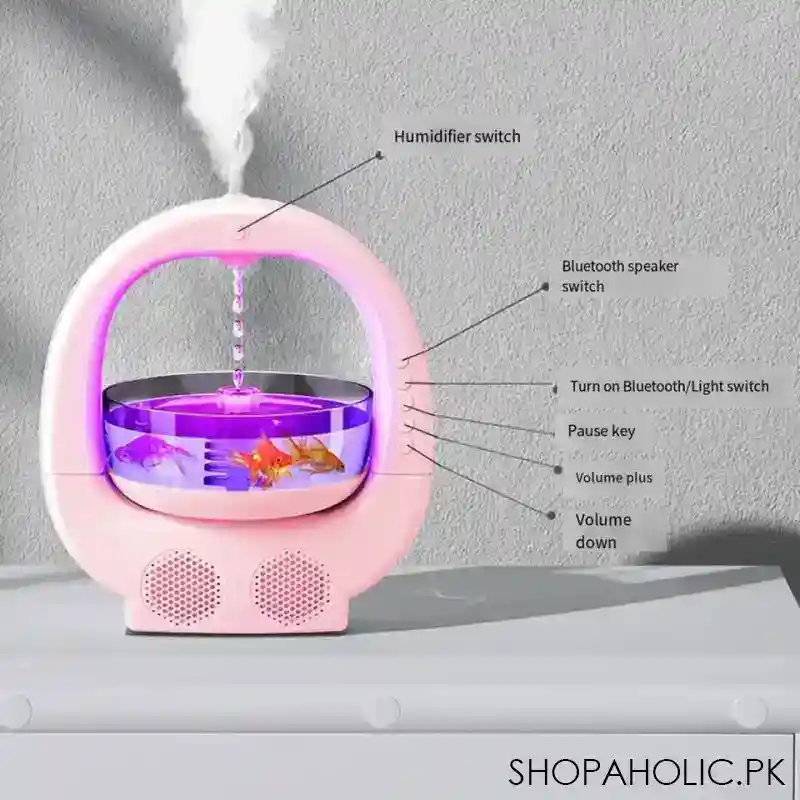 anti gravity fish aquarium humidifier with speaker image5