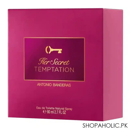 antonio banderas her secret temptation eau de toilette, for women, 80ml image2