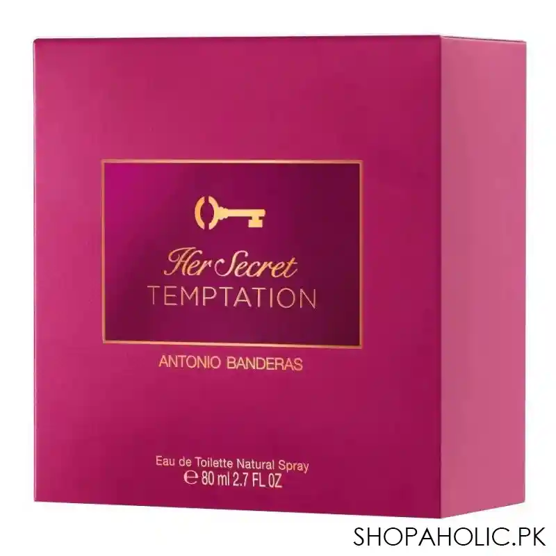 antonio banderas her secret temptation eau de toilette, for women, 80ml image2