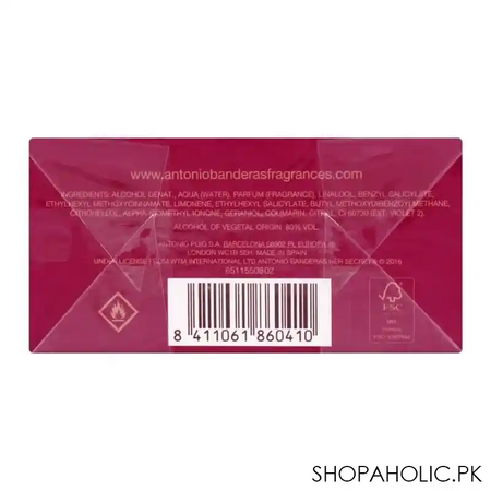 antonio banderas her secret temptation eau de toilette, for women, 80ml image3