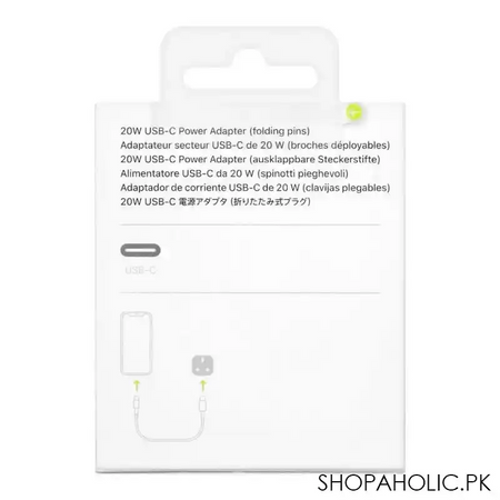 apple usb c 20w power adapter, 3 pin image4