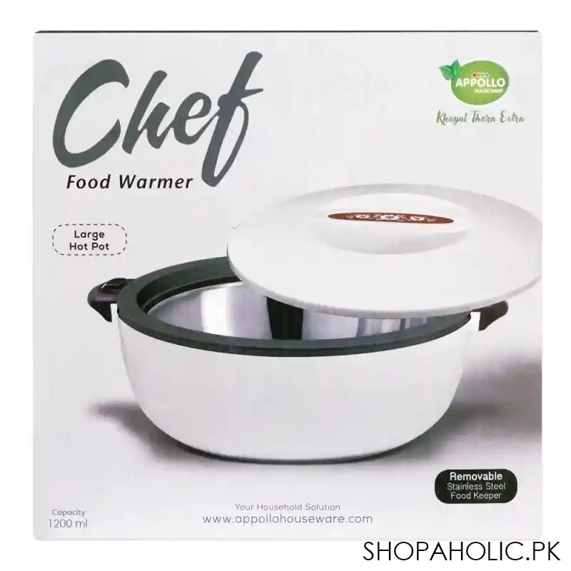 appollo chef hot pot, medium, 1200ml, cream image4
