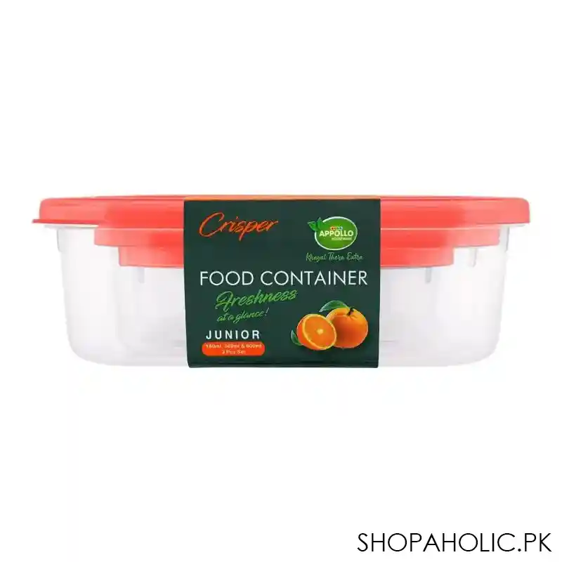 appollo crisper junior set, 3 piece set, red image2