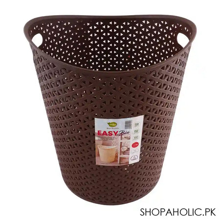 Appollo Easy Waste Paper Trash Bin, Brown - Main Image