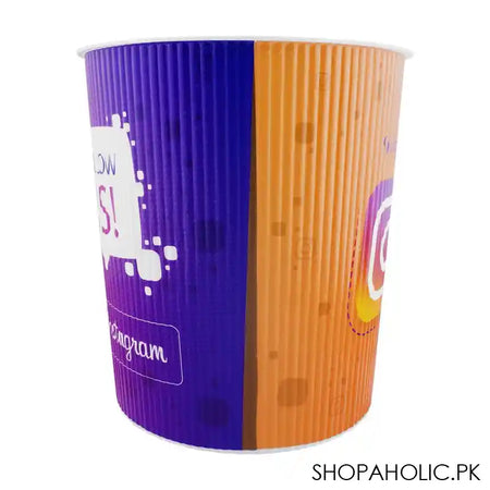 Appollo Flower Waste Paper Trash Bin, Multi-Color - Image 3