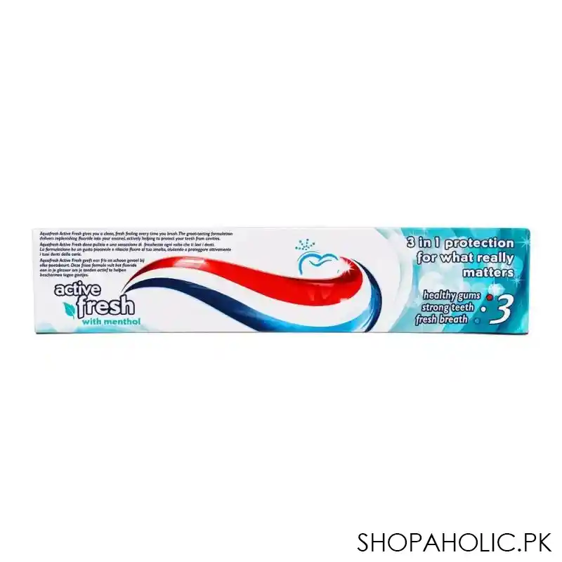 aquafresh active fresh with menthol toothpaste, 125ml image2