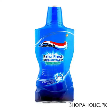 Aquafresh Extra Fresh Daily Mouth Wash, Fresh Mint, 500ml - Main Image