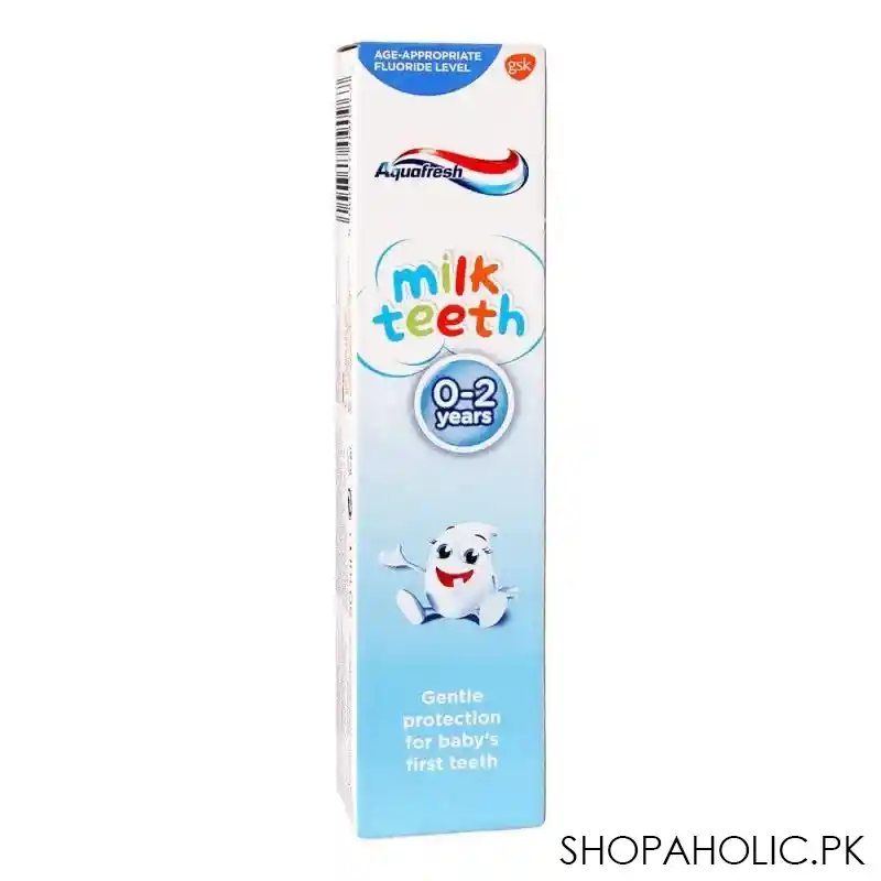 aquafresh milk teeth toothpaste, 0 2 years, 50ml image2