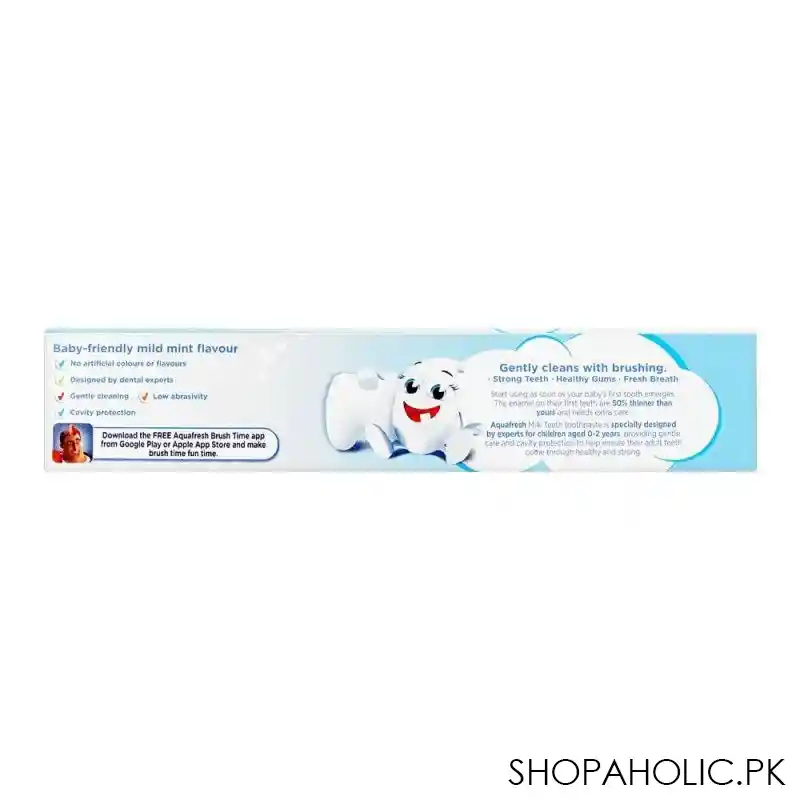 aquafresh milk teeth toothpaste, 0 2 years, 50ml image4