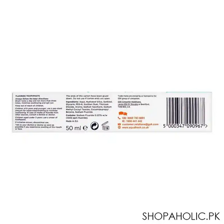 aquafresh milk teeth toothpaste, 0 2 years, 50ml image5