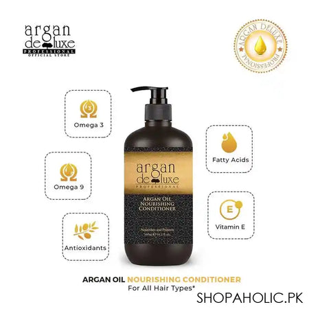 Argan De Luxe Argan Oil Nourishing Conditioner, Nourishes & Protects, 300ml - Image 4