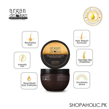 Argan De Luxe Argan Oil Nutrition Infusing Mask, 250ml - Image 6