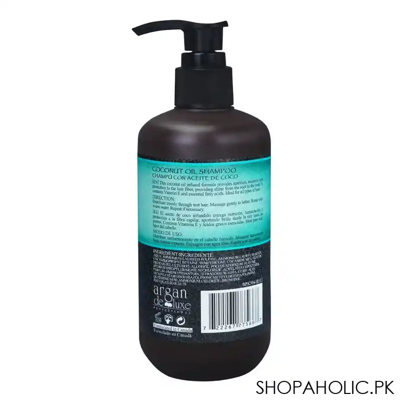 Argan De Luxe Coconut Oil Shampoo, 300ml - Image 2