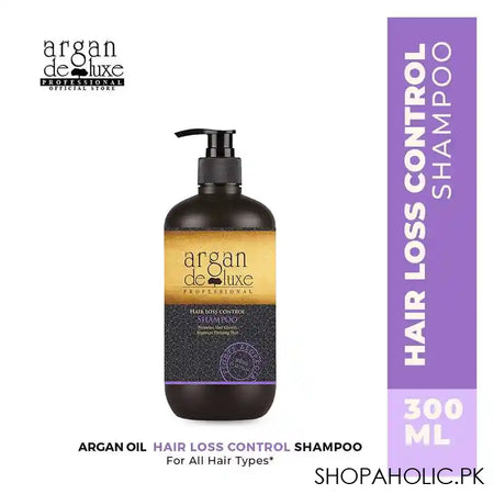 Argan De Luxe Hair Loss Control Shampoo, Improves Thinning Hair, 300ml - Main Image