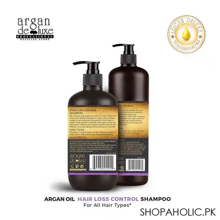 Argan De Luxe Hair Loss Control Shampoo, Improves Thinning Hair, 300ml - Image 2