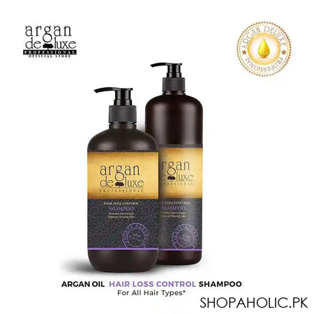 Argan De Luxe Hair Loss Control Shampoo, Improves Thinning Hair, 300ml - Image 3