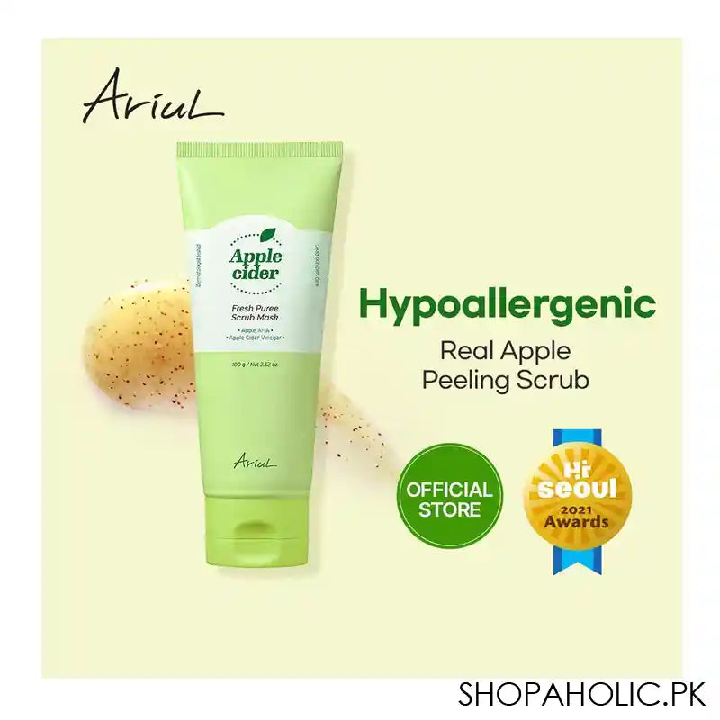 Ariul Apple Cider Fresh Puree Scrub Mask, 100g - Image 3