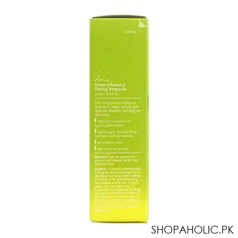 ariul green vitamin c toning ampoule, 15ml image3