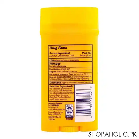 arm & hammer ultra max active sport anti perspirant deodorant stick, for men, 73g image2