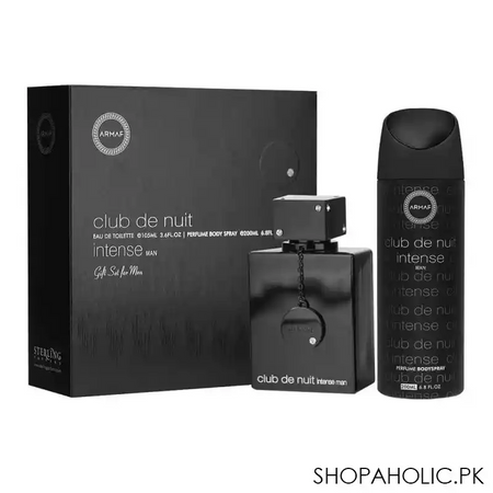 armaf club de nuit intense for men gift set, edt 105ml + body spray 200ml main image