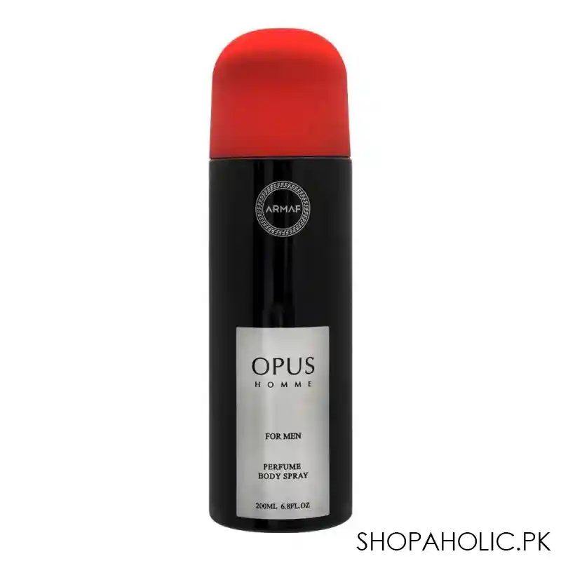 armaf opus homme for men perfume body spray, 200ml main image