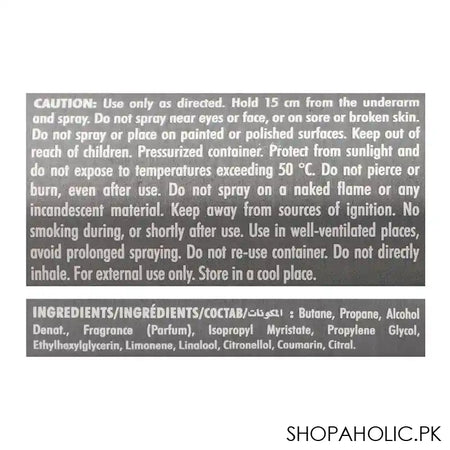 Armaf Tag-Him Body Spray, For Men, 200ml - Image 2