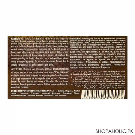 armaf the warrior body spray, for men, 200ml image2