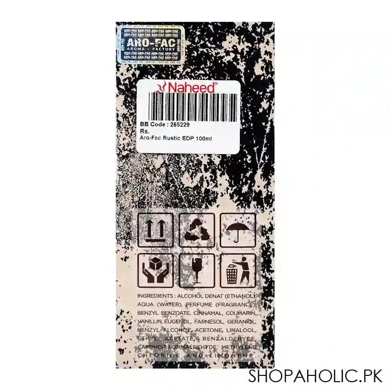 Aro-Fac Rustic, Eau De Parfum, For Men, 100ml - Image 3