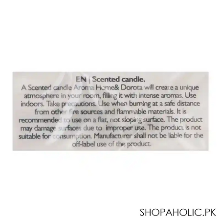 aroma home & dorota noc scented candle, 155g image4