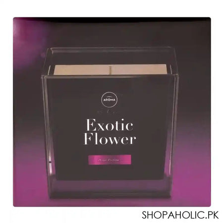 Aroma Home Exotic Flowers Scented Candle, 155g - Image 3