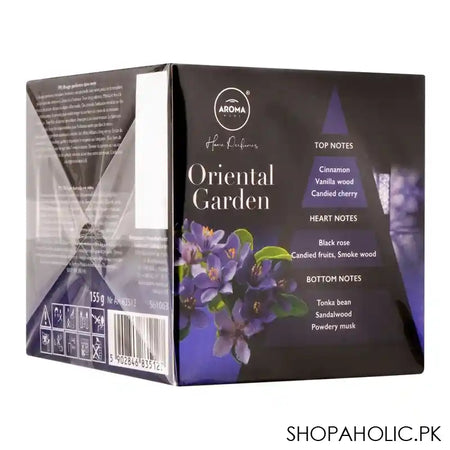 Aroma Home Oriental Garden Scented Candle, 155g - Main Image