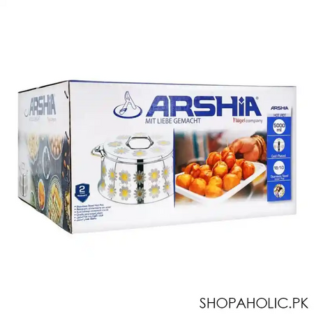 arshia stainless steel belly hotpot, 5000ml, hp118 2735 image2