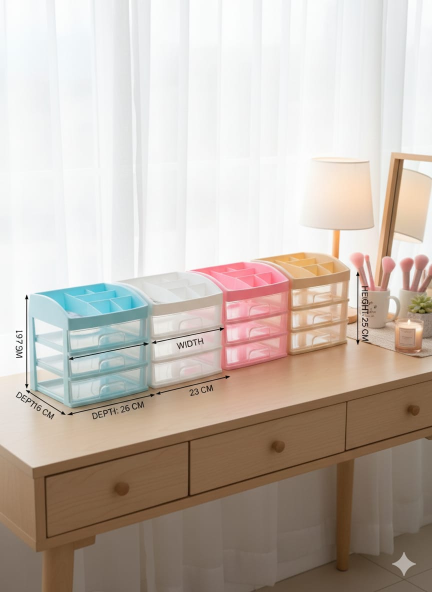 Multi-Purpose Desktop Organizer with Drawers image 5