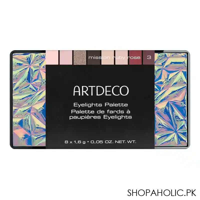 Artdeco Eye Lights Palette, 3 Mission Ruby Rose - Image 3
