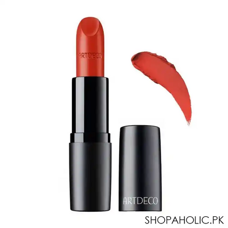 artdeco perfect mat lipstick, 112 orangey red main image