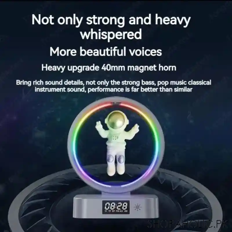 astronaut atmosphere night light with bluetooth speaker image4