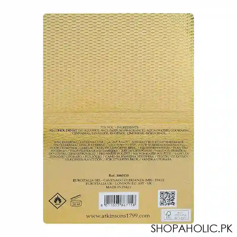 Atkinsons Oud Save The King, Eau de Parfum, For Men & Women, 100ml - Image 3