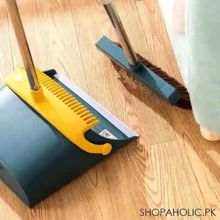 attachable indoor and outdoor broom and dustpan combo set image7