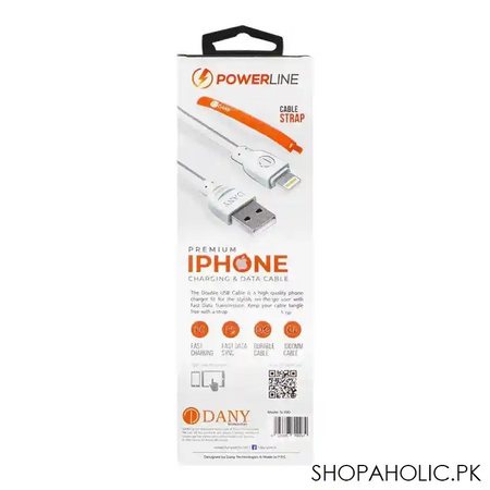 audionic powerline premium iphone charging & data cable, si 100 image2