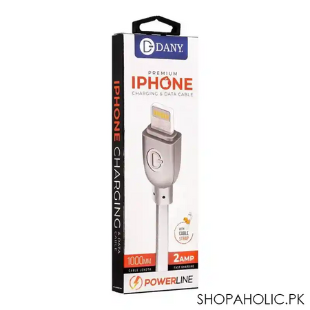 audionic powerline premium iphone charging & data cable, si 100 main image