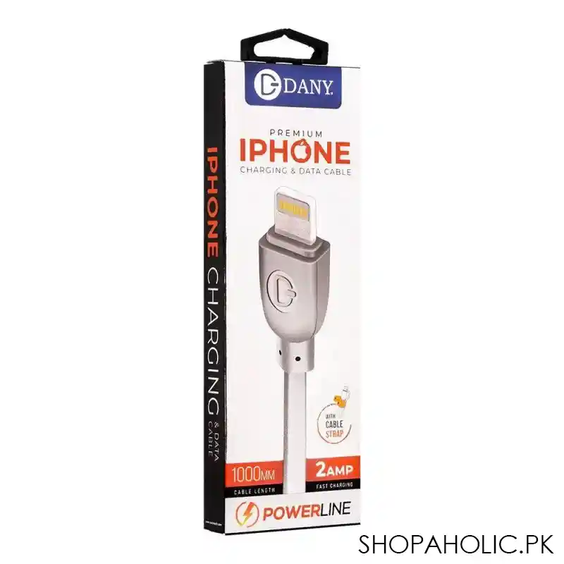 audionic powerline premium iphone charging & data cable, si 100 main image