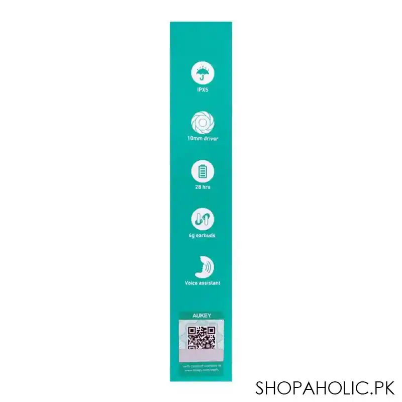 aukey move mini true wireless earbuds, black, ep m1s image4