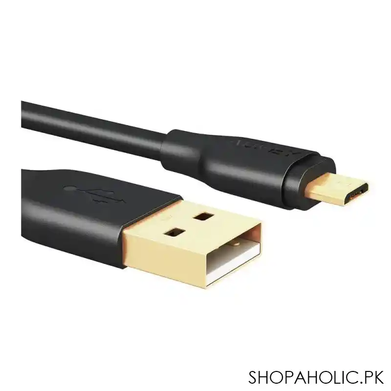 aukey usb 2.0 to micro usb cable, 6.6ft, black, cb md2 image2