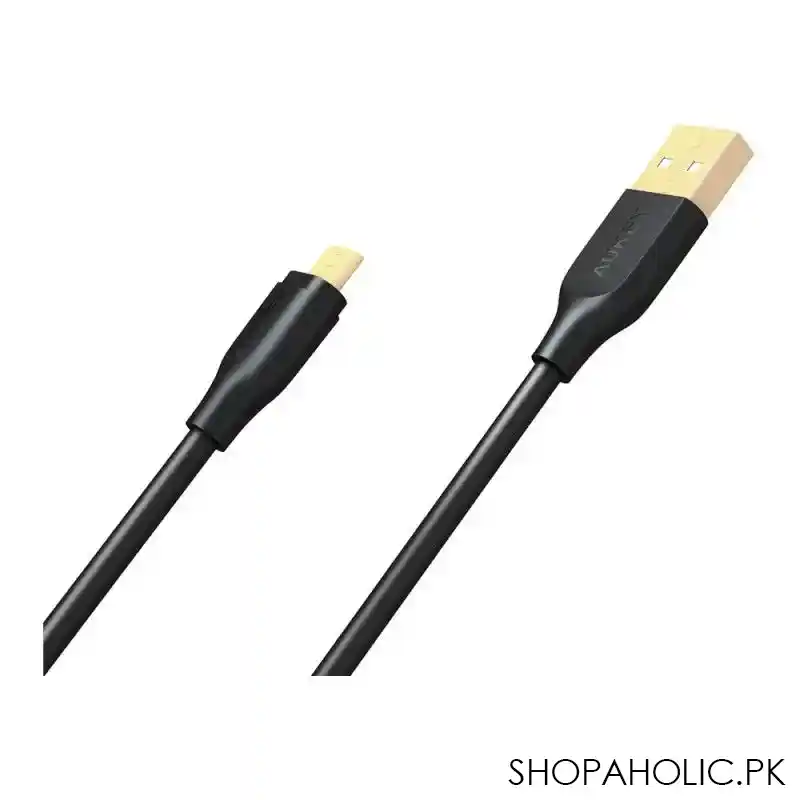 aukey usb 2.0 to micro usb cable, 6.6ft, black, cb md2 image3